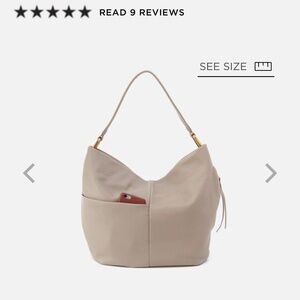 Grey Hobo leather bag